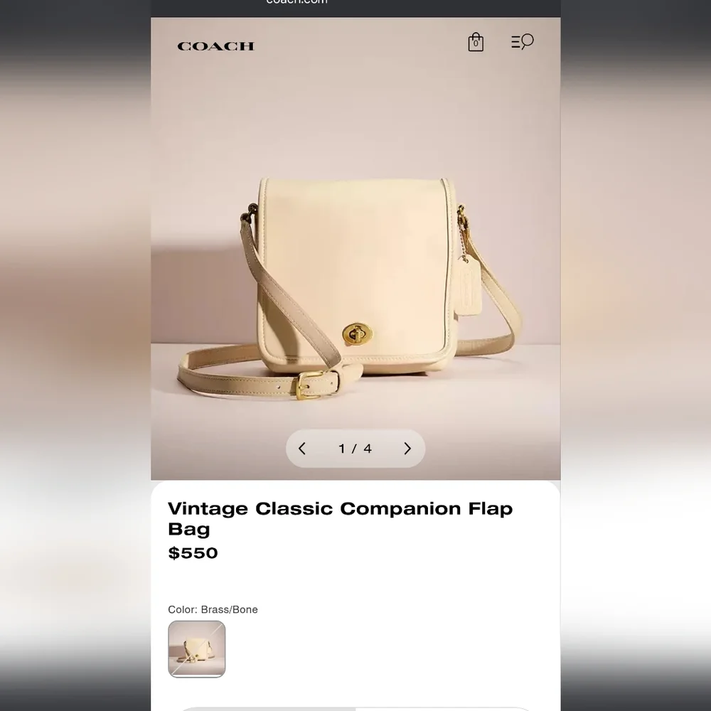 Coach Companion flap leather vintage crossbody - Picture 11 of 11